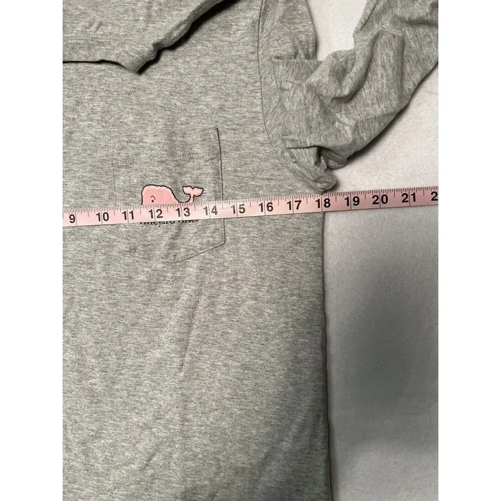Vineyard Vines Shirt Size XS Adult Gray Long Sleeve 2020 Year Spell Out Logo‎